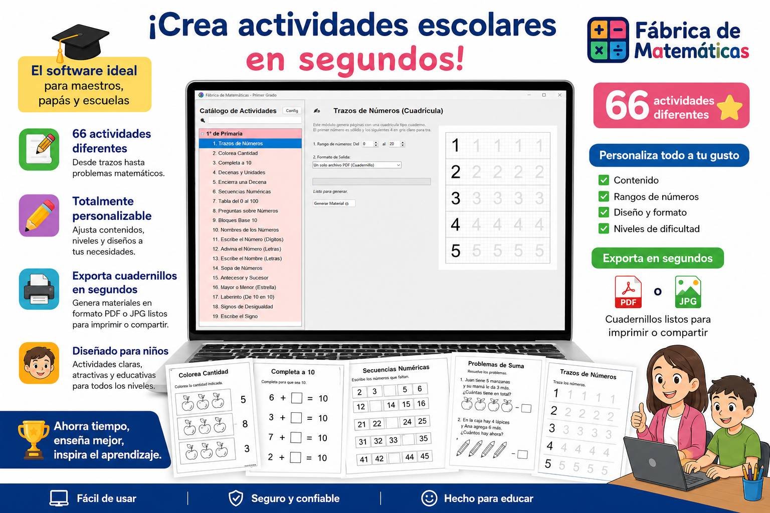 Fábrica de Matemáticas - Primer Grado (Windows)