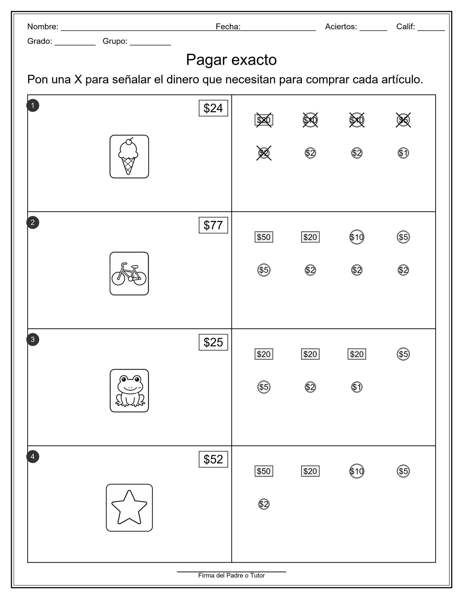 Ficha 55 Matemáticas